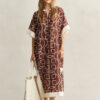 Monogram Cotton Silk Caftan Monogram Cotton Silk Caftan