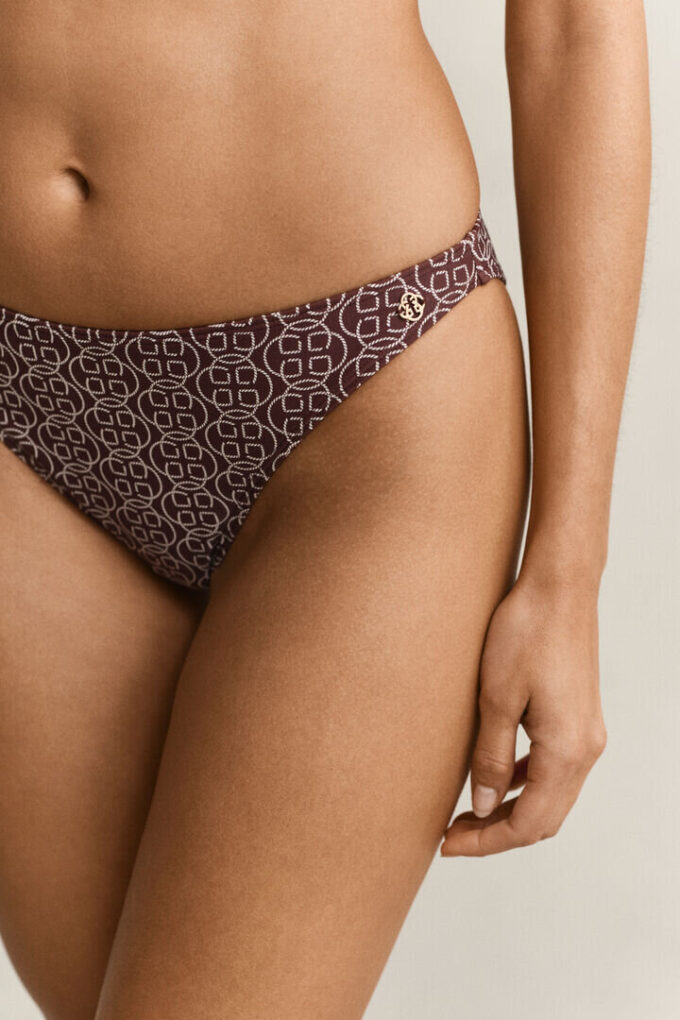 Monogram Printed Hipster Bikini Bottoms Monogram Printed Hipster Bikini Bottoms