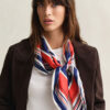Nautical Stripe Silk Scarf