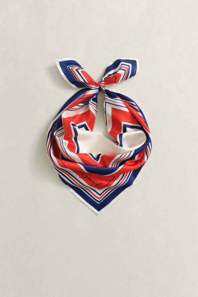 Nautical Stripe Silk Scarf