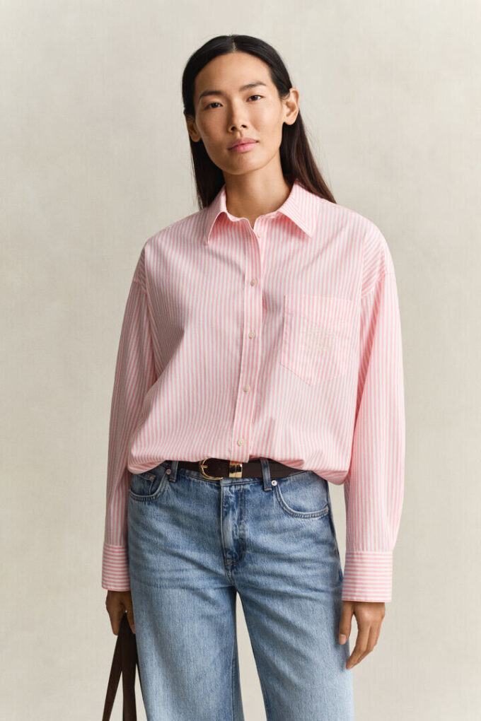 Oversized Classic Striped Poplin Shirt Oversized Classic Striped Poplin Shirt