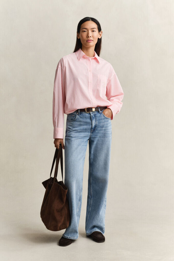 Oversized Classic Striped Poplin Shirt Oversized Classic Striped Poplin Shirt