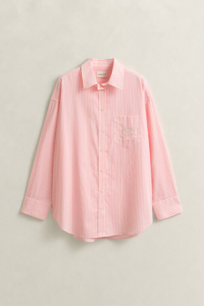 Oversized Classic Striped Poplin Shirt Oversized Classic Striped Poplin Shirt