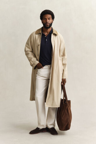 Pima Cotton Long Sleeve Polo Shirt