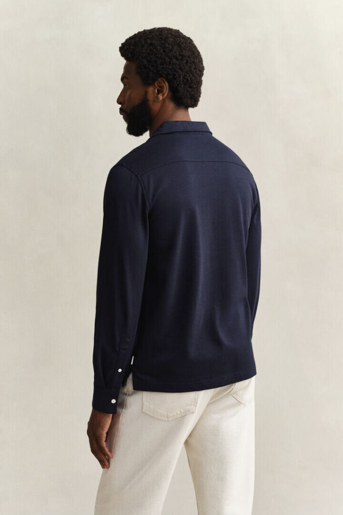 Pima Cotton Long Sleeve Polo Shirt Pima Cotton Long Sleeve Polo Shirt