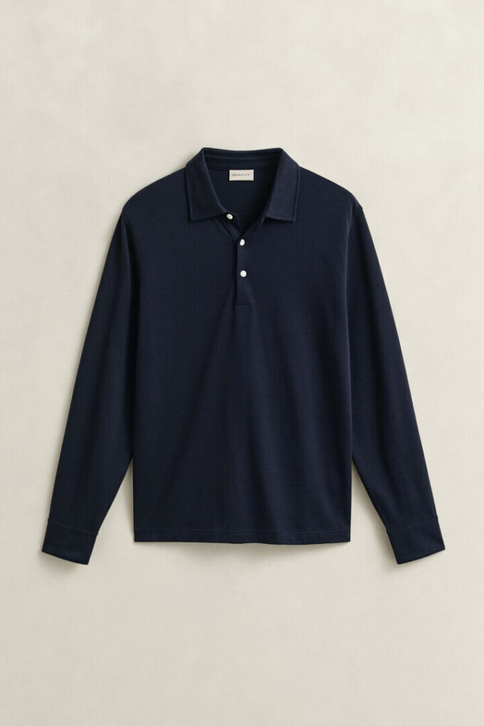 Pima Cotton Long Sleeve Polo Shirt Pima Cotton Long Sleeve Polo Shirt