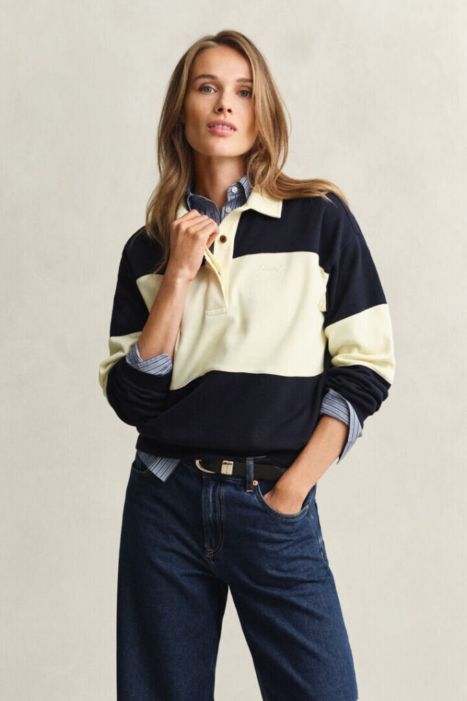 Piqua Textured Color Blocked Rugger