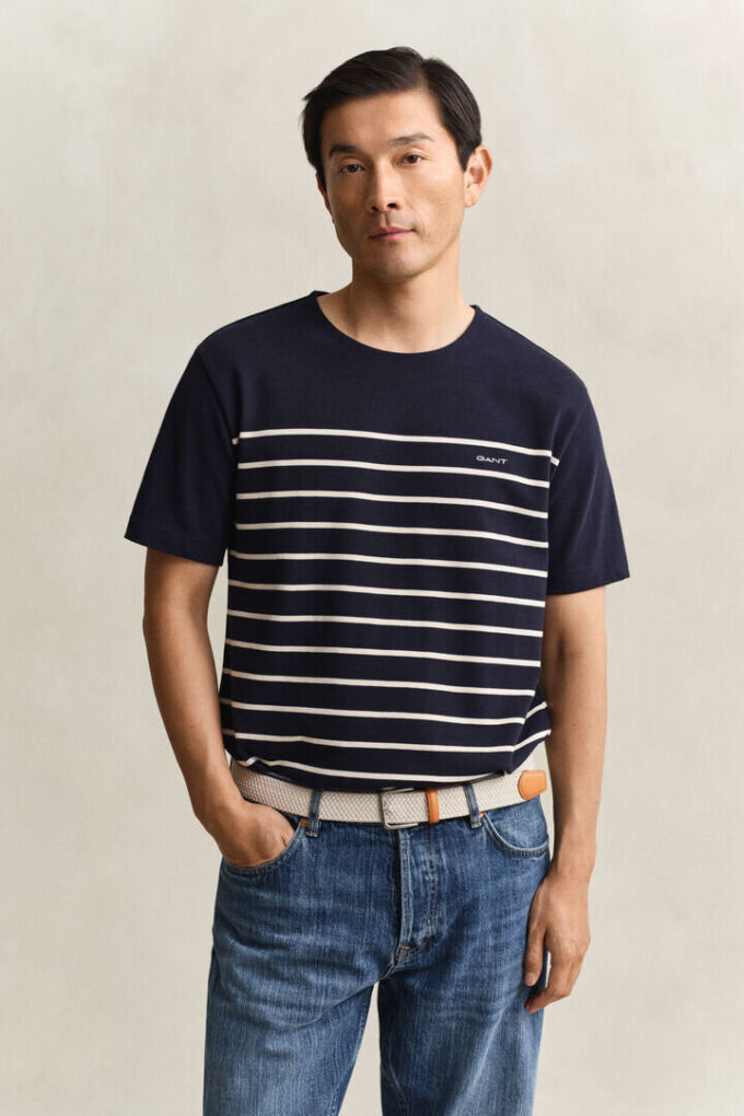 Placed Stripe T-Shirt Placed Stripe T-Shirt