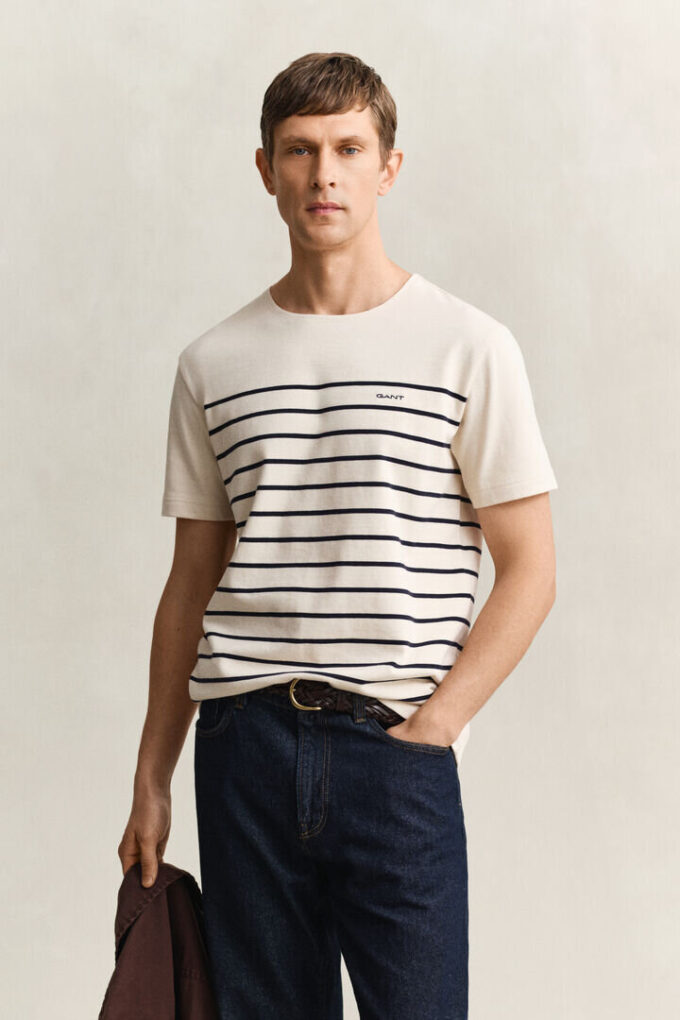 Placed Stripe T-Shirt Placed Stripe T-Shirt