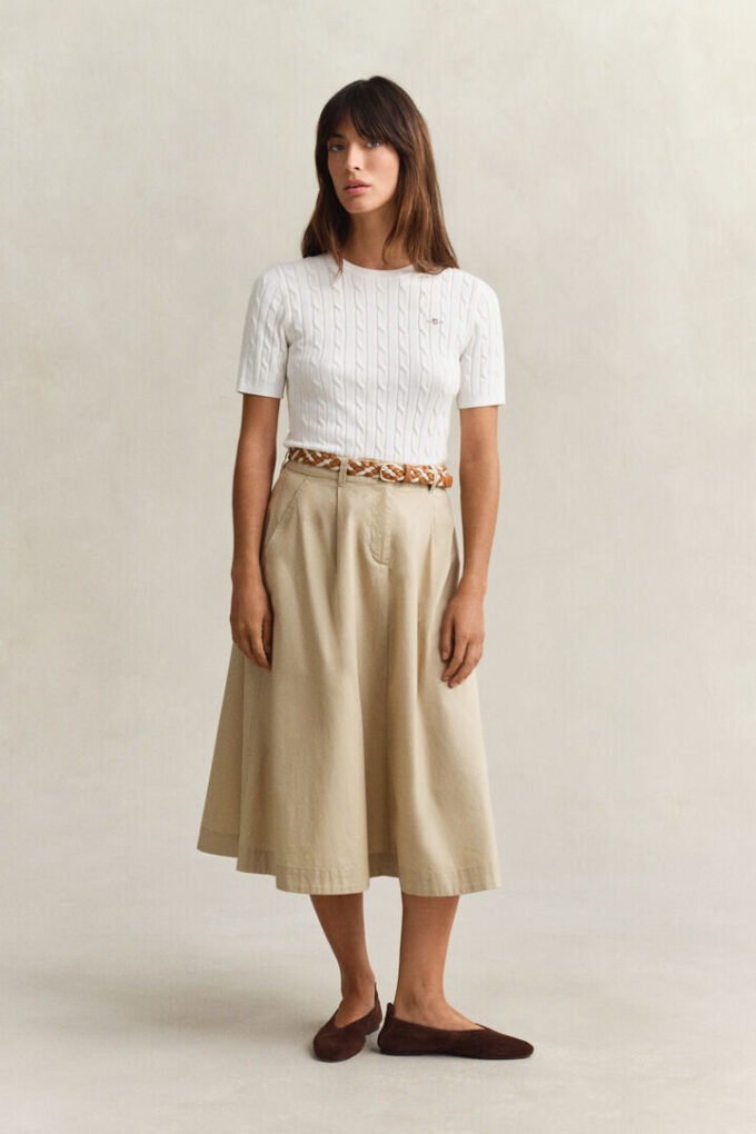 Pleated Chino Skirt Pleated Chino Skirt