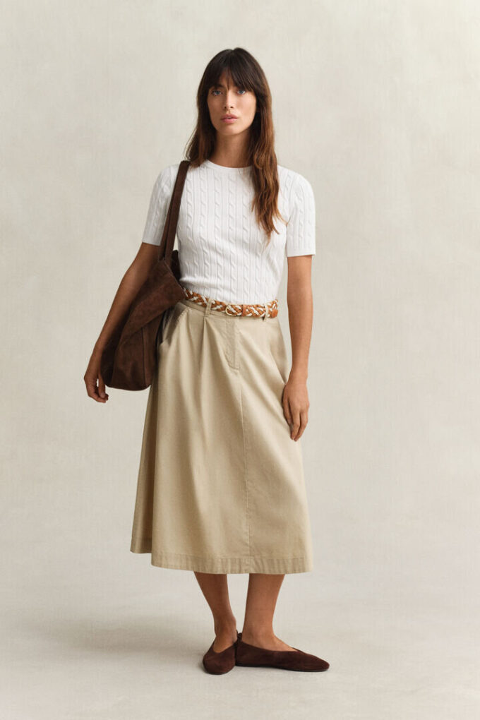 Pleated Chino Skirt Pleated Chino Skirt