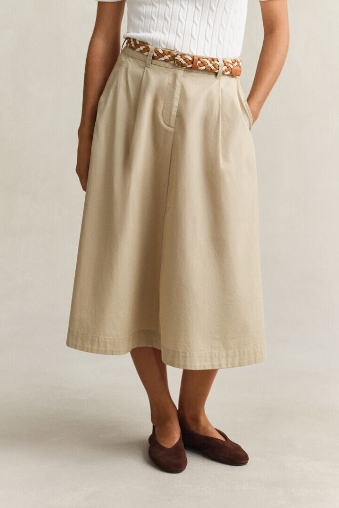 Pleated Chino Skirt Pleated Chino Skirt