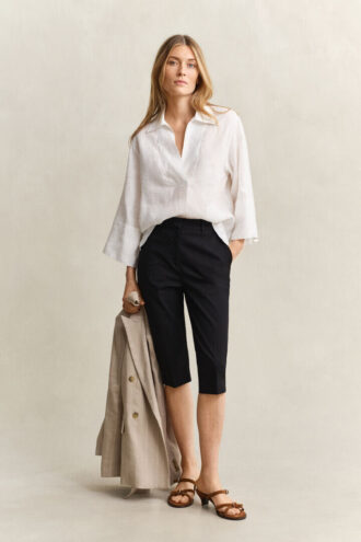 Popover Linen Shirt