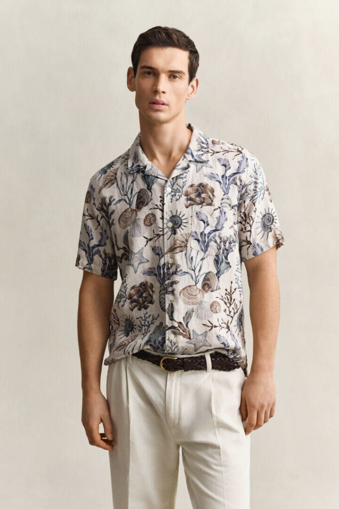 Printed Linen Shirt Printed Linen Shirt