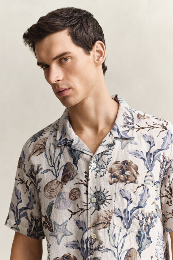 Printed Linen Shirt Printed Linen Shirt