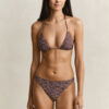 Printed Padded Triangle Bikini Top Printed Padded Triangle Bikini Top