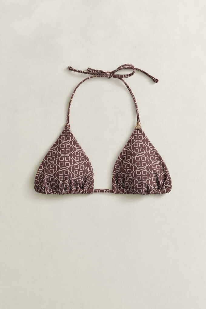 Printed Padded Triangle Bikini Top Printed Padded Triangle Bikini Top