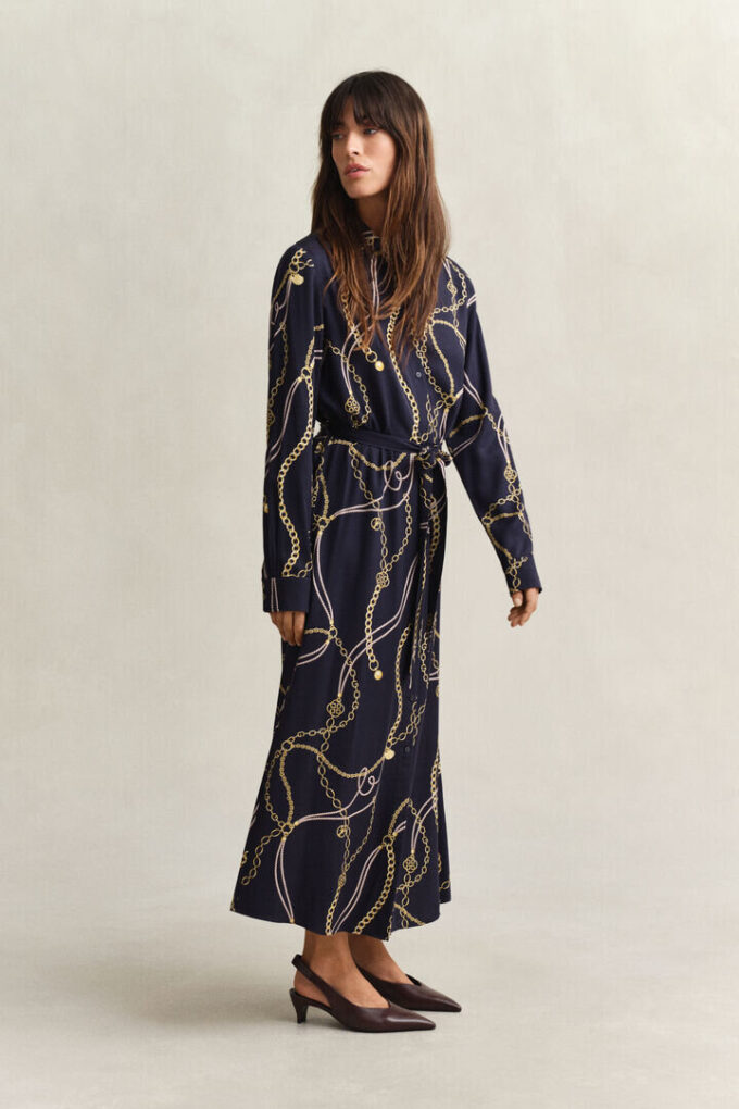 Printed Shirt Dress Printed Shirt Dress