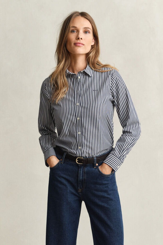 Regular Fit Classic Striped Poplin Shirt Regular Fit Classic Striped Poplin Shirt