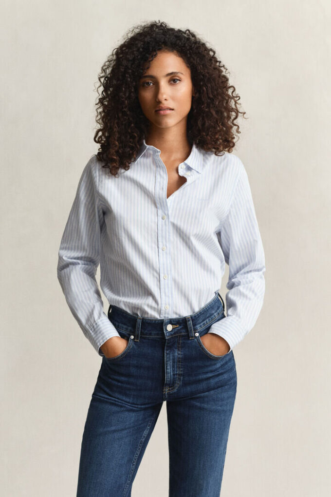 Regular Fit Classic Striped Poplin Shirt Regular Fit Classic Striped Poplin Shirt