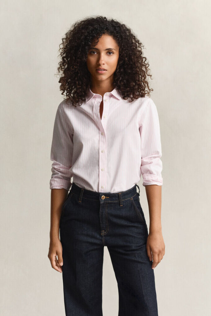 Regular Fit Classic Striped Poplin Shirt Regular Fit Classic Striped Poplin Shirt