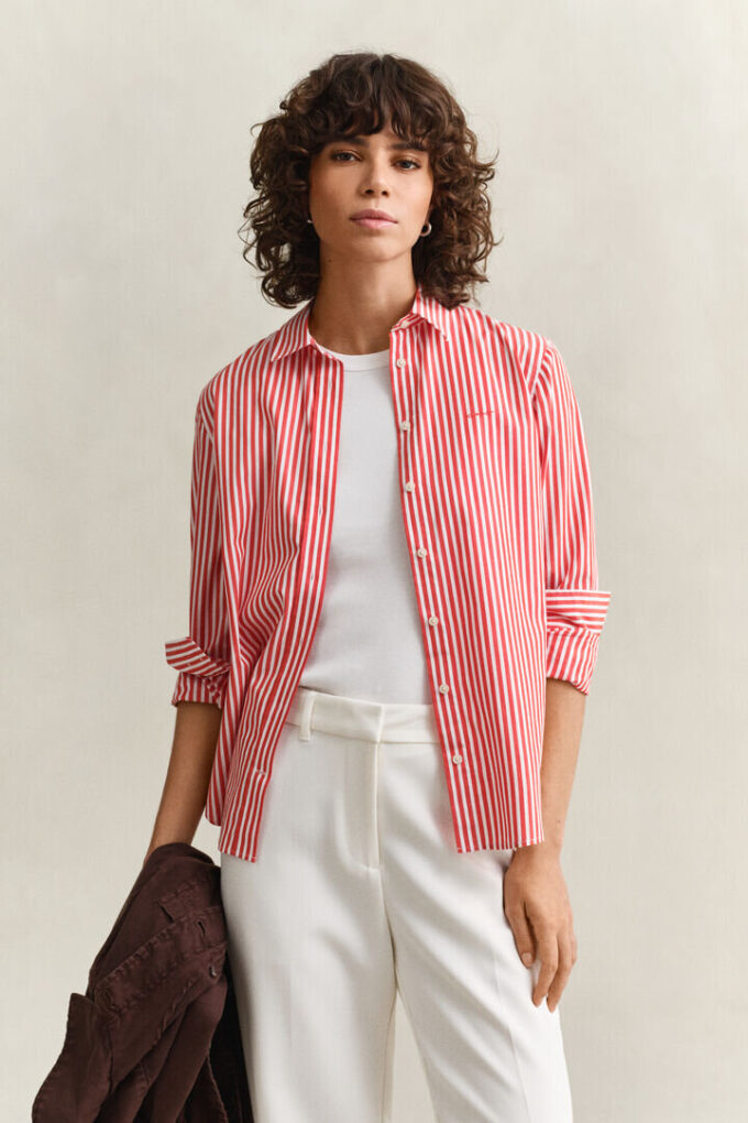 Regular Fit Classic Striped Poplin Shirt Regular Fit Classic Striped Poplin Shirt