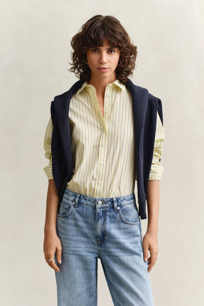 Regular Fit Classic Striped Poplin Shirt Regular Fit Classic Striped Poplin Shirt