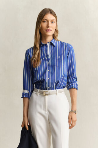 Regular Fit Classic Striped Poplin Shirt