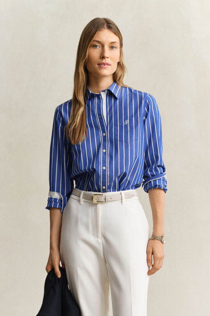 Regular Fit Classic Striped Poplin Shirt Regular Fit Classic Striped Poplin Shirt