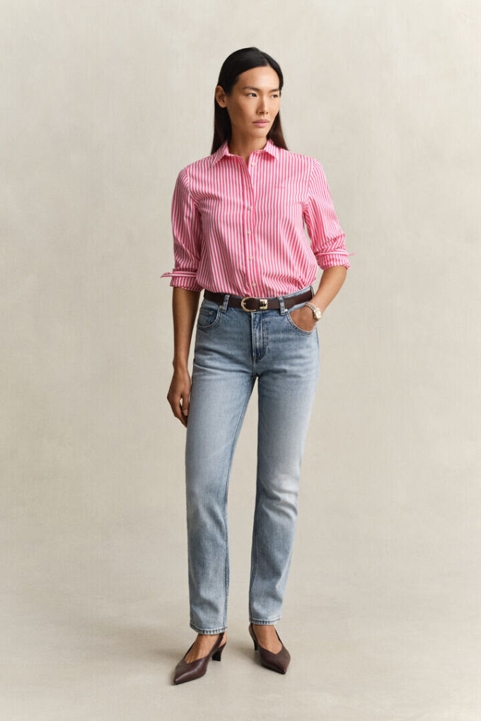 Regular Fit Classic Striped Poplin Shirt Regular Fit Classic Striped Poplin Shirt
