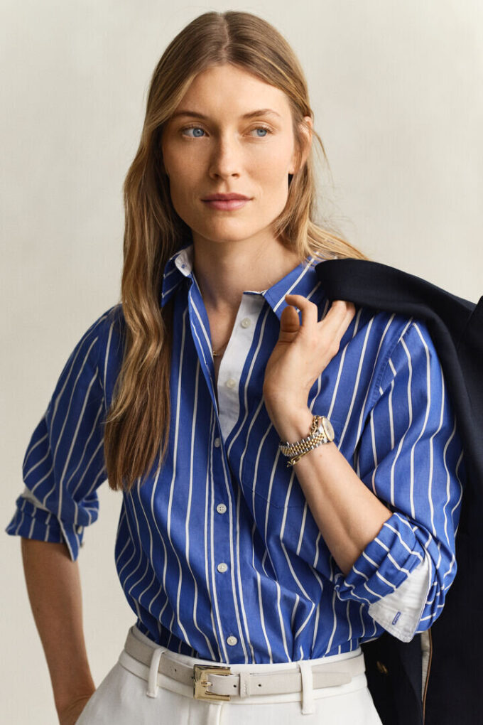 Regular Fit Classic Striped Poplin Shirt Regular Fit Classic Striped Poplin Shirt