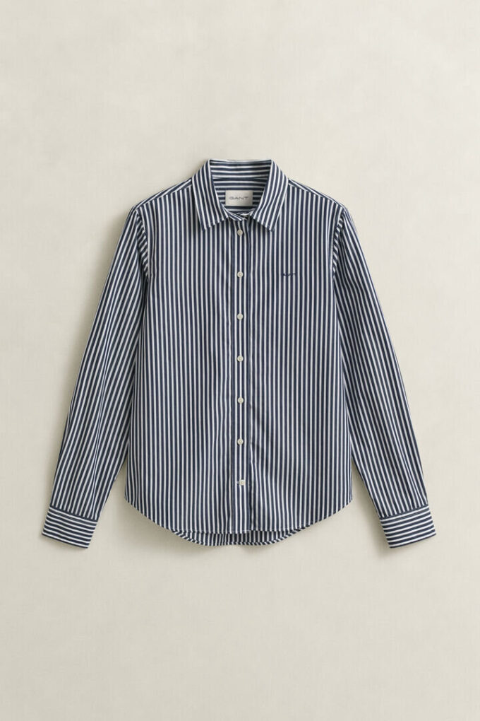 Regular Fit Classic Striped Poplin Shirt Regular Fit Classic Striped Poplin Shirt