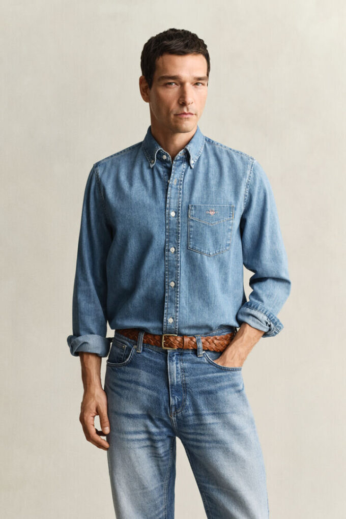 Regular Fit Denim Shirt Regular Fit Denim Shirt