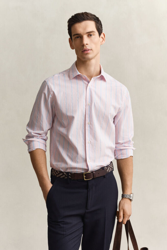 Regular Fit Dobby Striped Shirt Regular Fit Dobby Striped Shirt