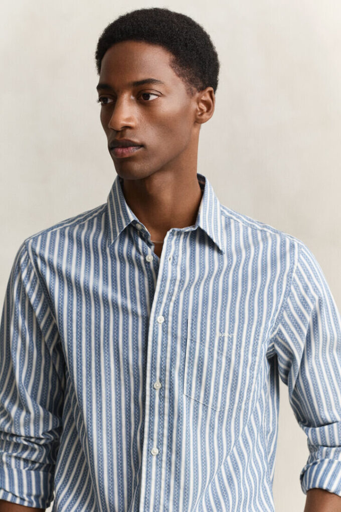 Regular Fit Dobby Striped Shirt Regular Fit Dobby Striped Shirt