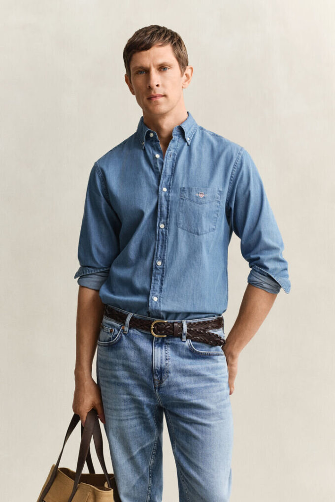 Regular Fit Indigo Shirt Regular Fit Indigo Shirt