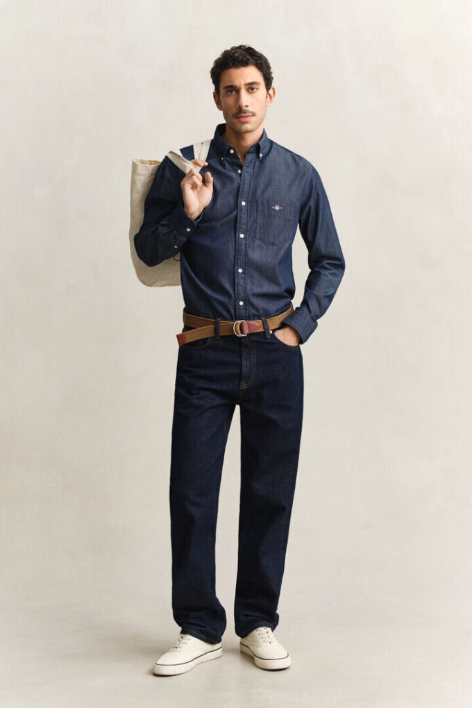 Regular Fit Indigo Shirt Regular Fit Indigo Shirt