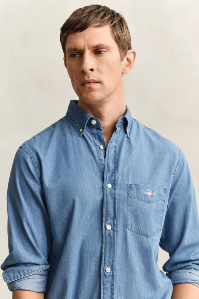 Regular Fit Indigo Shirt Regular Fit Indigo Shirt