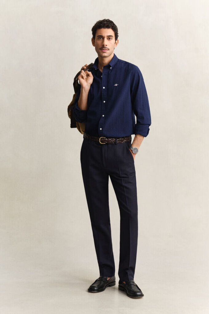 Regular Fit Seersucker Shirt Regular Fit Seersucker Shirt