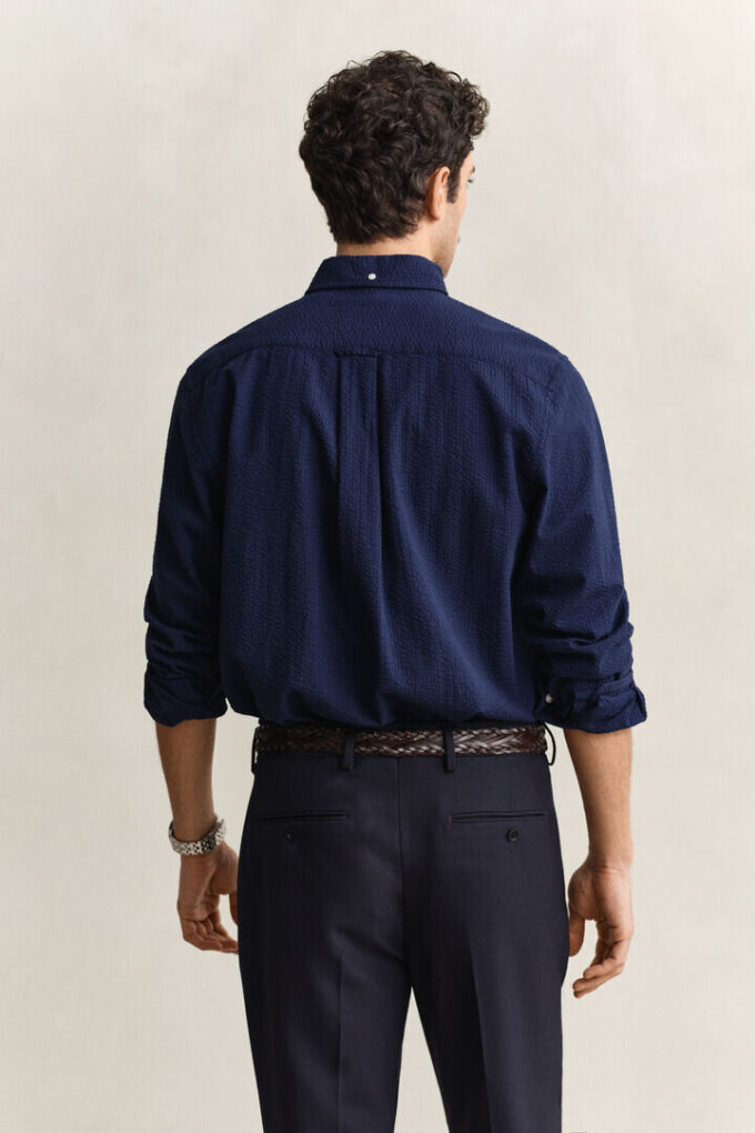 Regular Fit Seersucker Shirt Regular Fit Seersucker Shirt