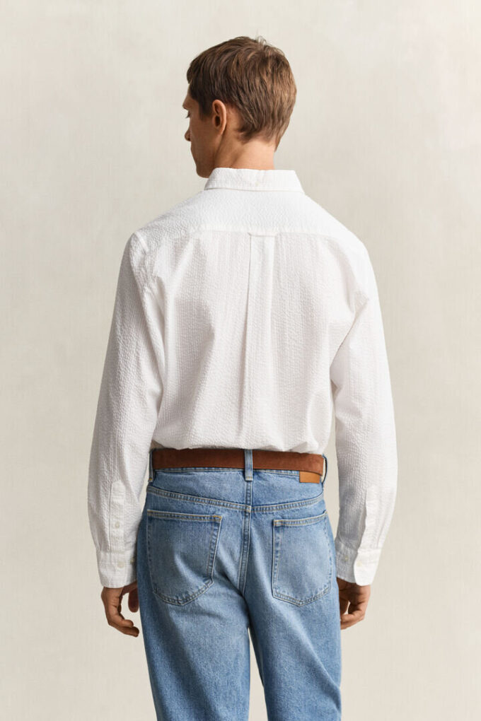 Regular Fit Seersucker Shirt Regular Fit Seersucker Shirt