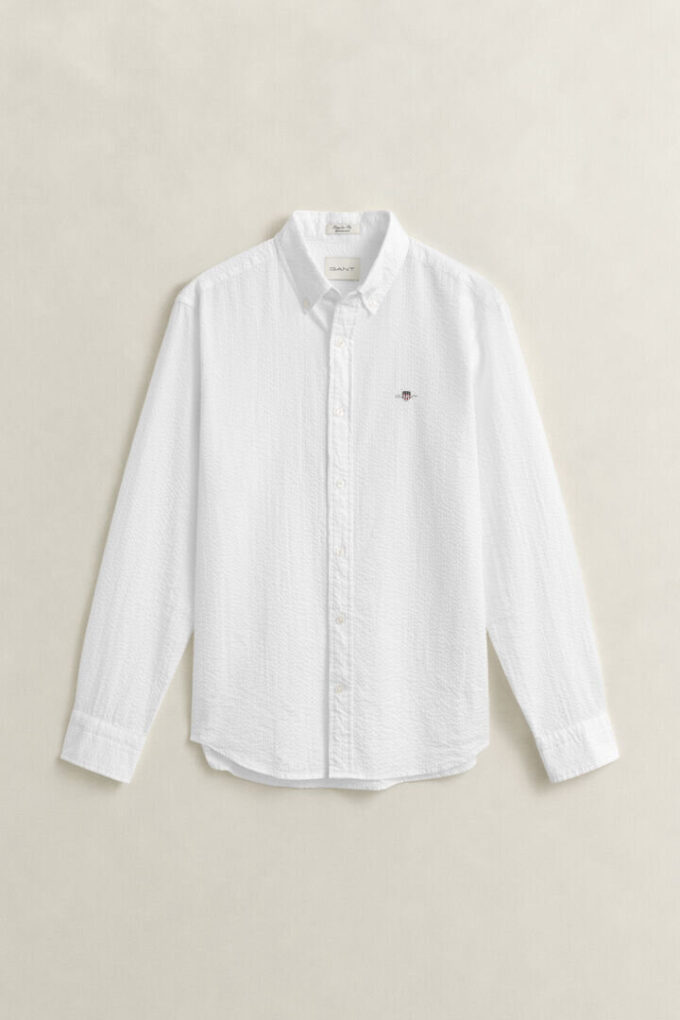Regular Fit Seersucker Shirt Regular Fit Seersucker Shirt