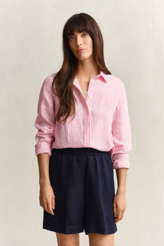 Regular Fit Striped Linen Shirt