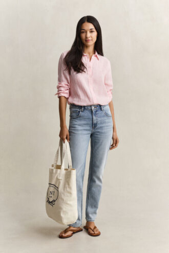 Regular Fit Striped Linen Shirt