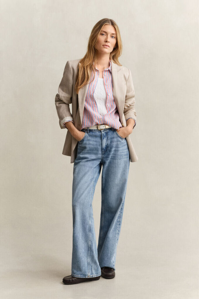 Regular Fit Striped Linen Shirt Regular Fit Striped Linen Shirt