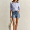 Regular Fit Striped Linen Shirt