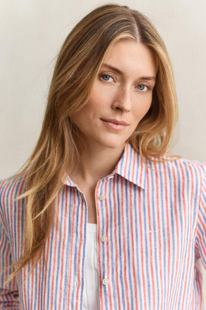 Regular Fit Striped Linen Shirt Regular Fit Striped Linen Shirt
