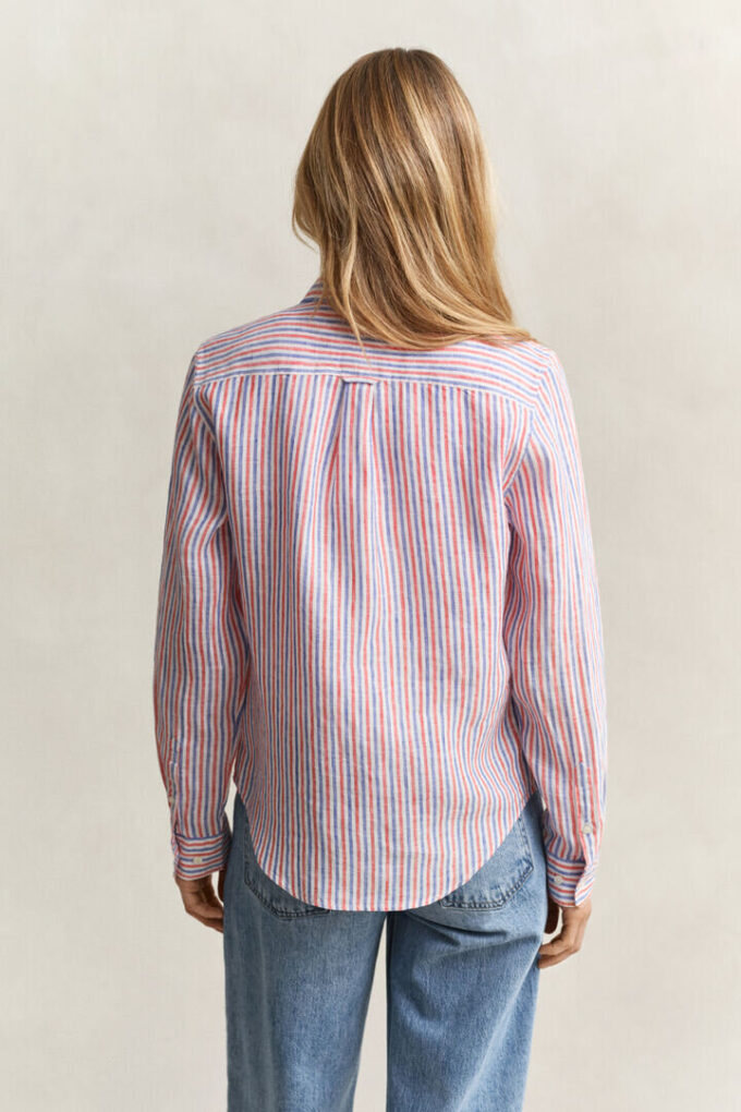 Regular Fit Striped Linen Shirt Regular Fit Striped Linen Shirt
