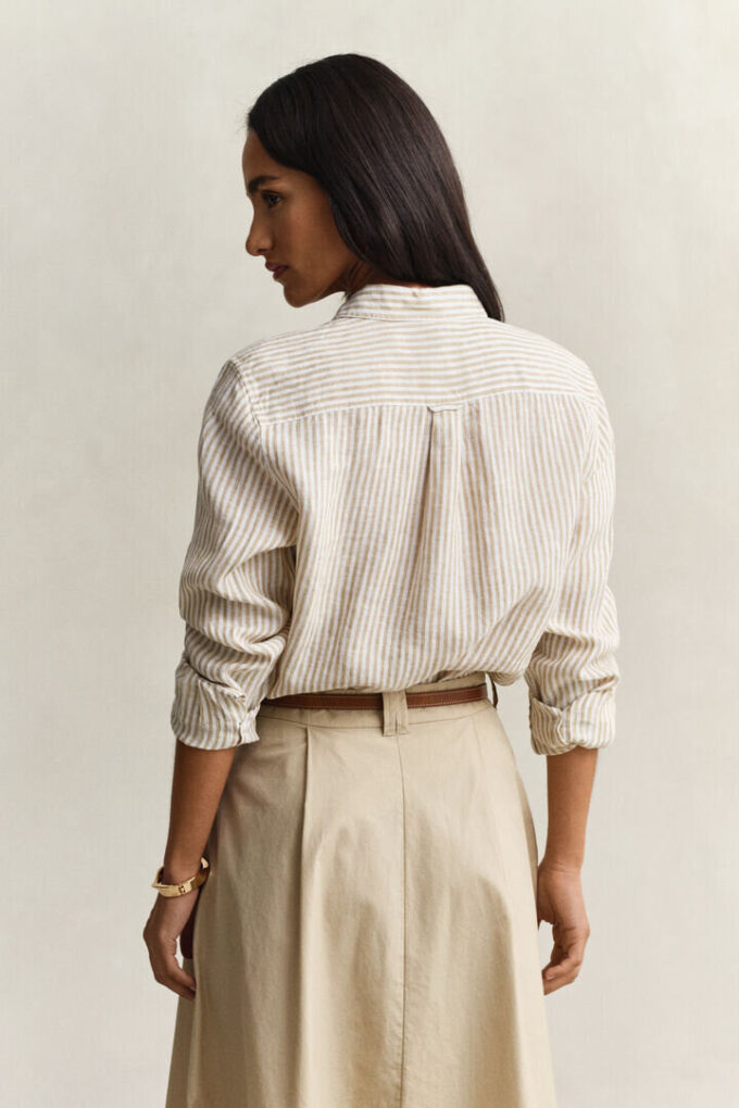 Regular Fit Striped Linen Shirt Regular Fit Striped Linen Shirt