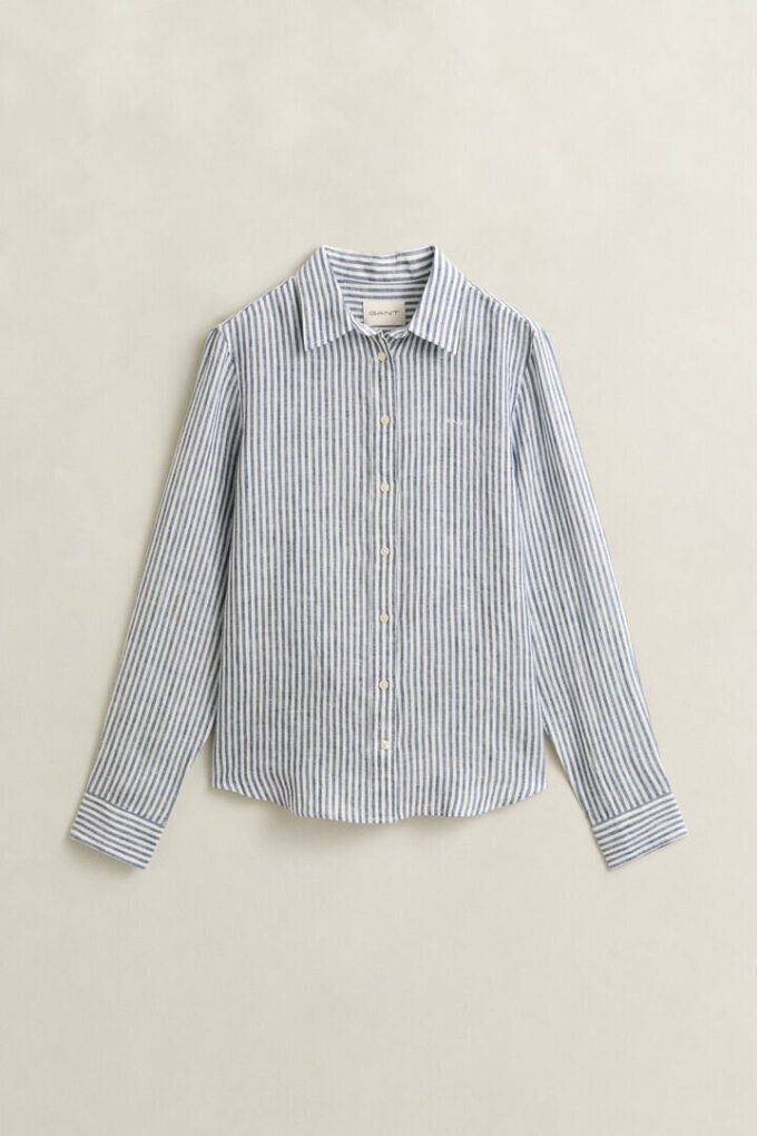 Regular Fit Striped Linen Shirt Regular Fit Striped Linen Shirt